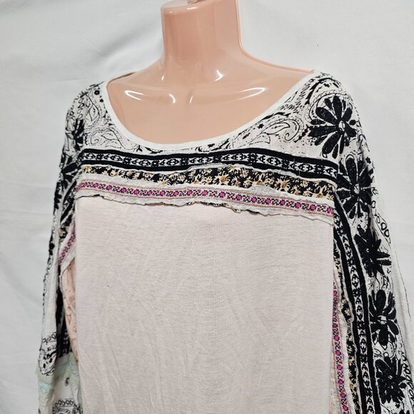 Free People Tripoli Boho Relaxed Top Blouse Shirt Women Size S - Picture 14 of 14